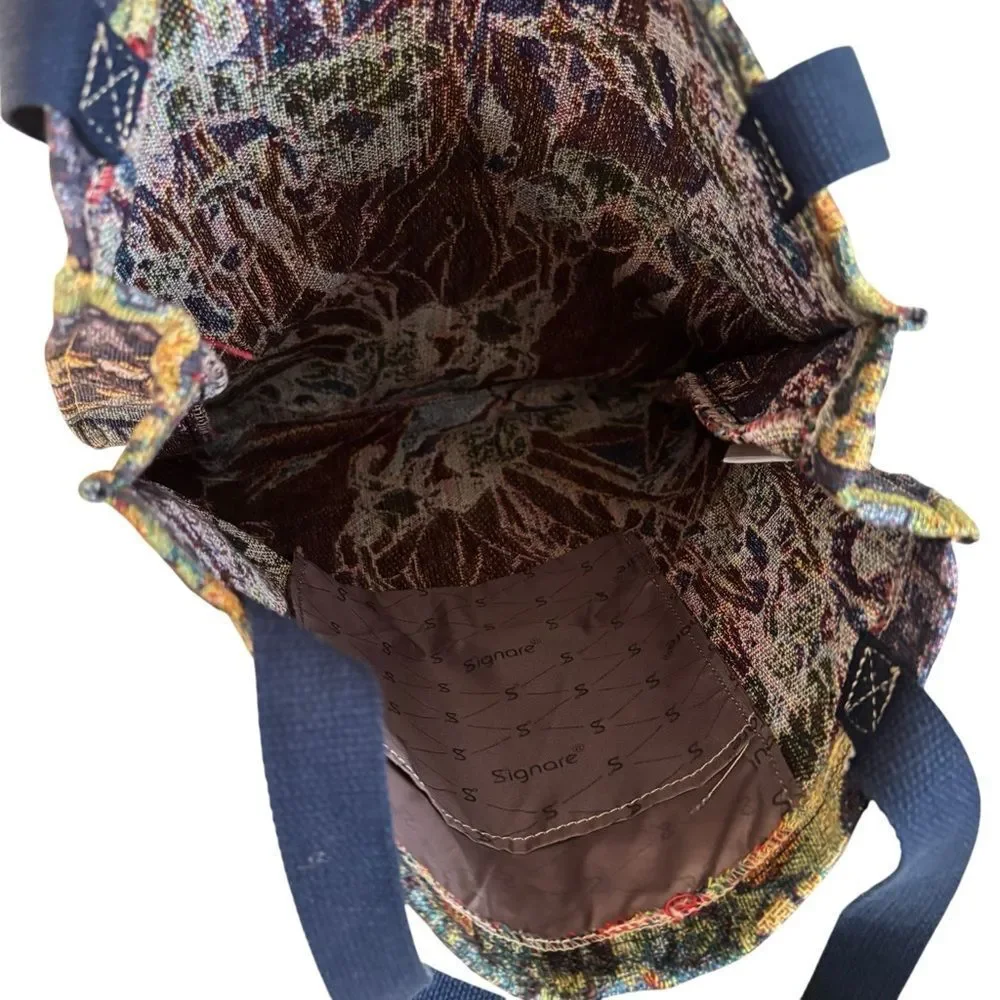 Van Gogh Iris High Quality Foldable Canvas Tote by Signare Tapestry Design.